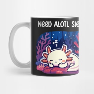 Cute Axolotl Sleeping Mug